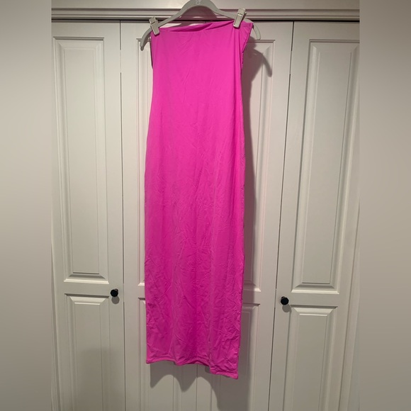 NWT Skims Fits Everybody Tube Maxi Dress Neon Orchid Size Large - Picture 12 of 13